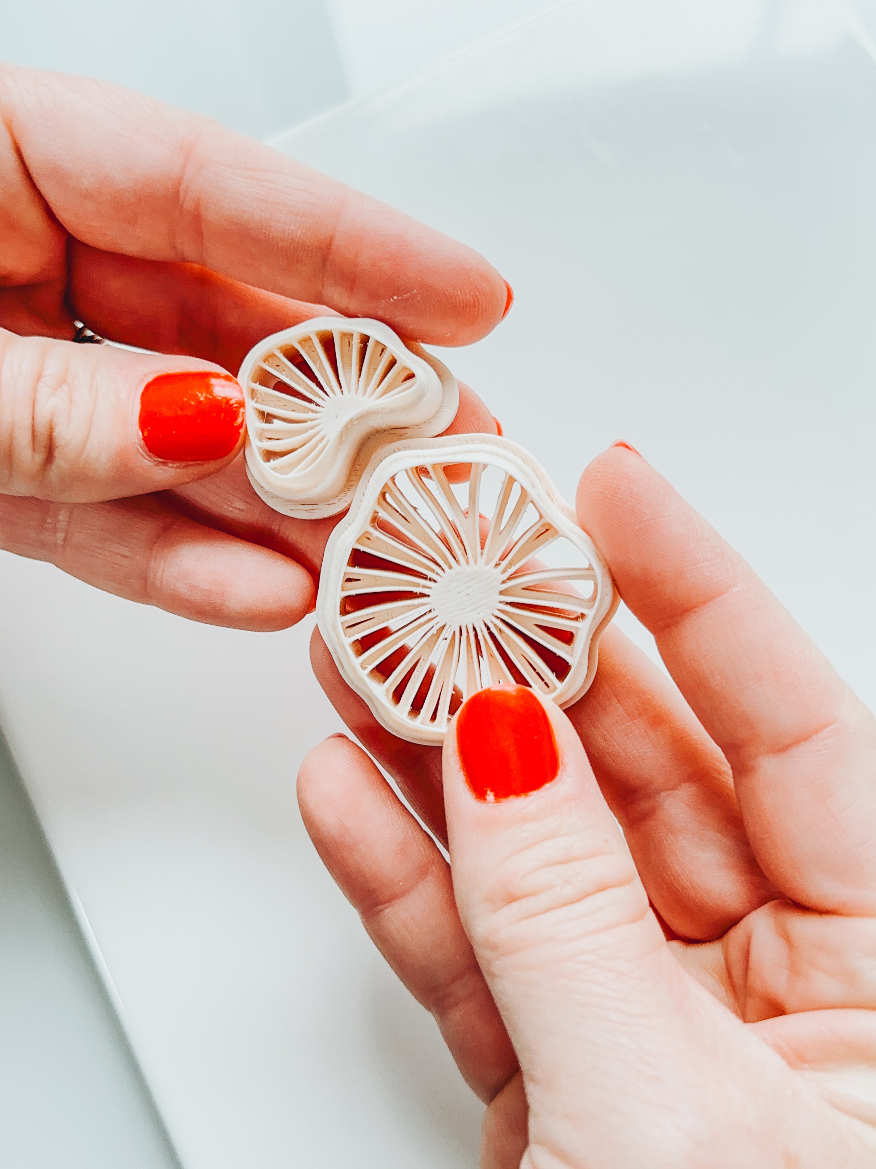 Lavender Polymer Clay Earring Cutter