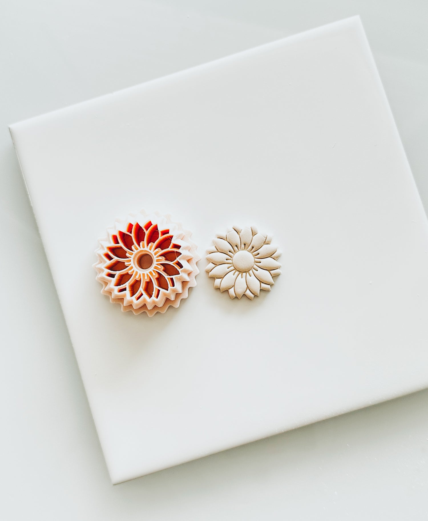 Sunflower Clay Earring Cutter