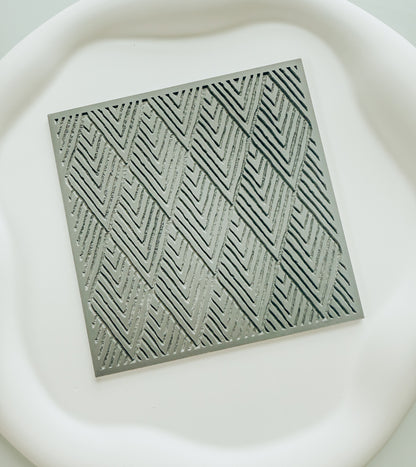 Stacked Diamond Texture Mat