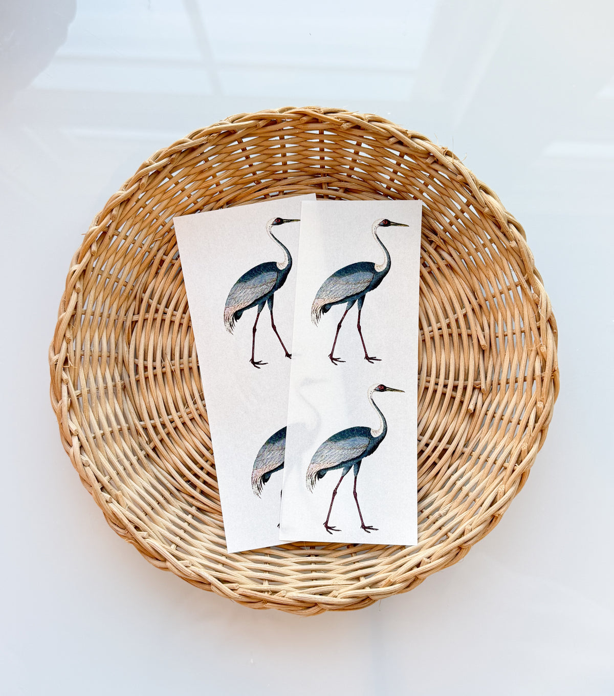 Crane Trinket Dish Transfer (Trinket Dish &amp; Shaper Sold Separately)