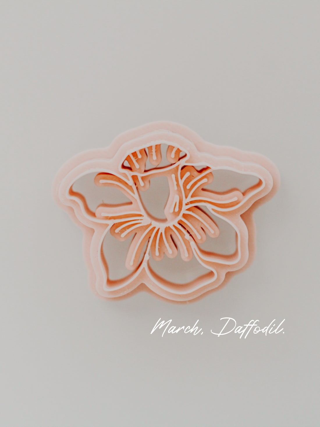 Daffodil March Birth Flower Clay Cutter