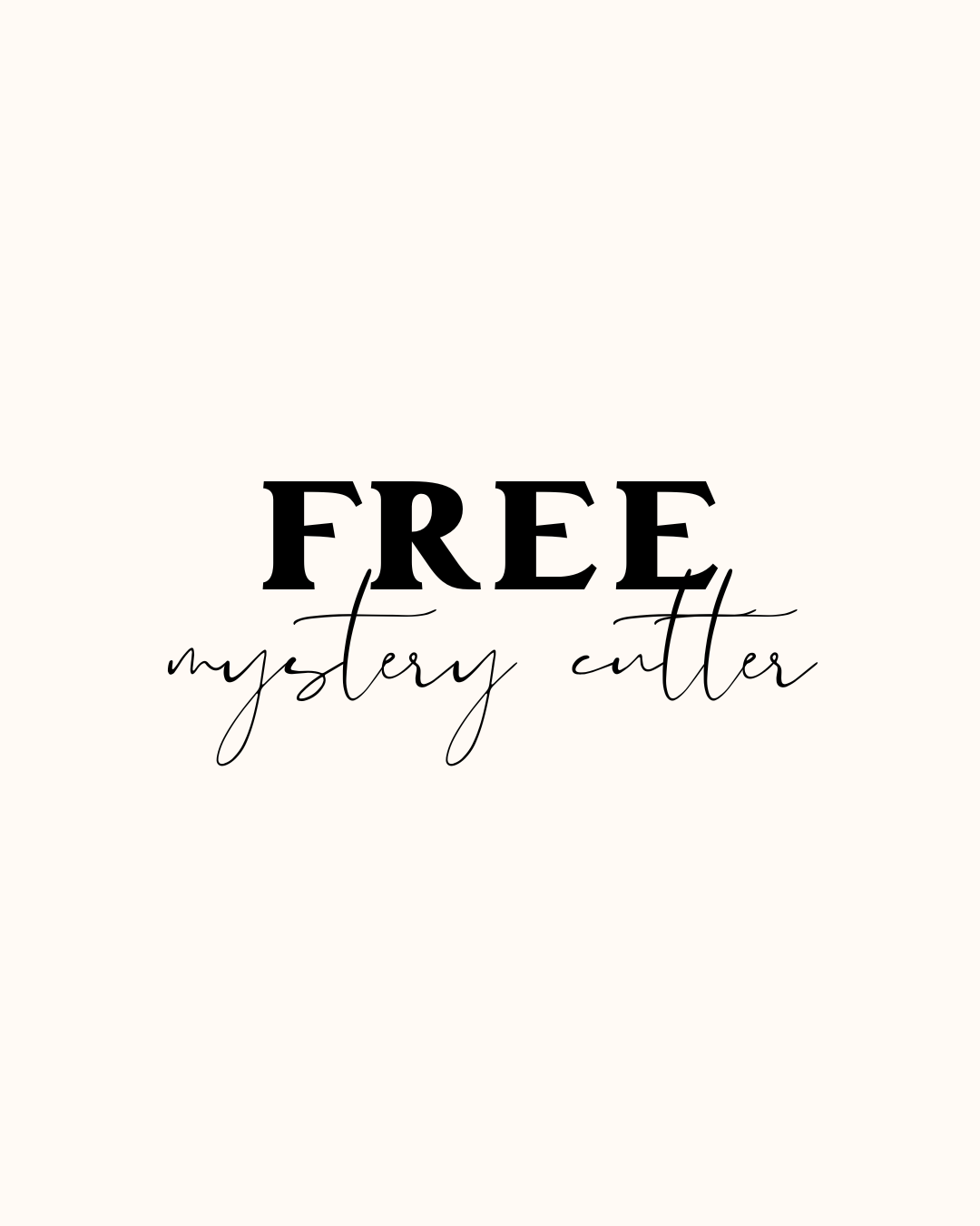 FREE Mystery Clay Cutter