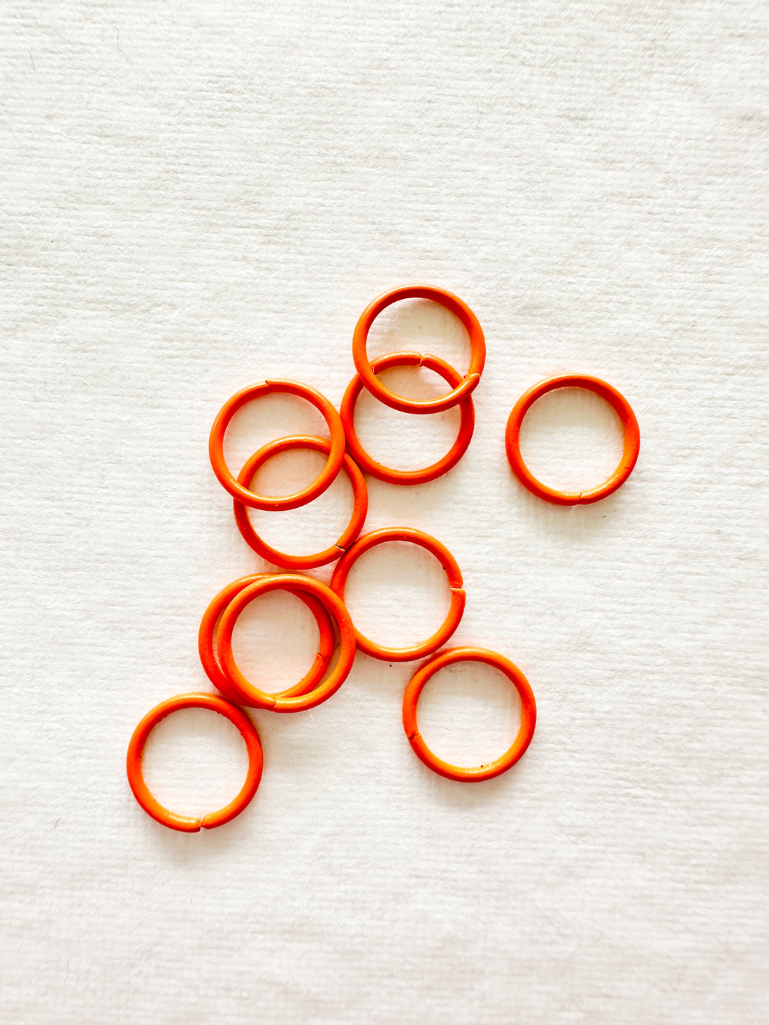 Pack of 40 - Orange 10mm Jump Rings