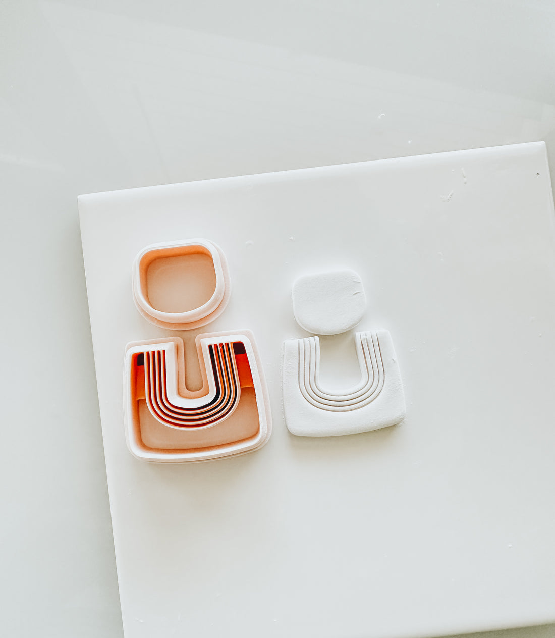 Azelia Embossed Two Piece Clay Cutter Set