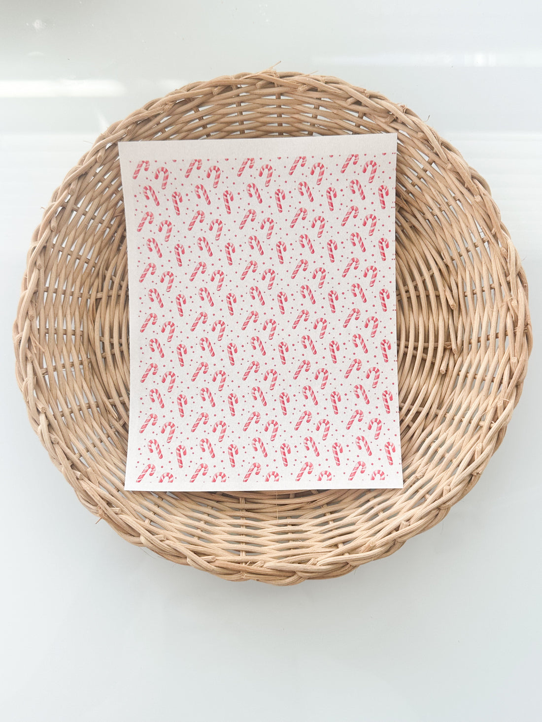 343 Christmas Candy Canes Transfer Paper