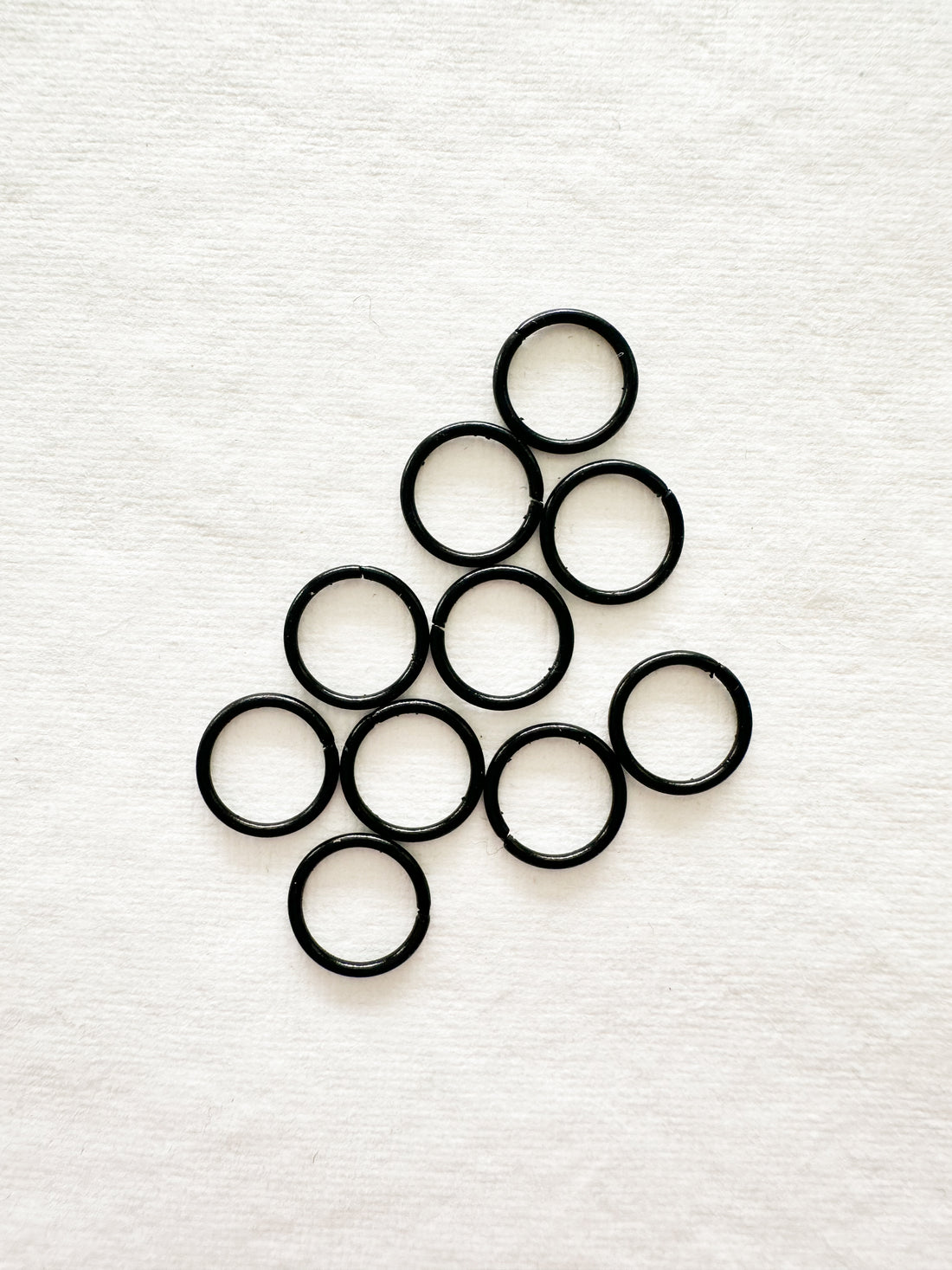 Pack of 50 - Black 10mm Jump Rings