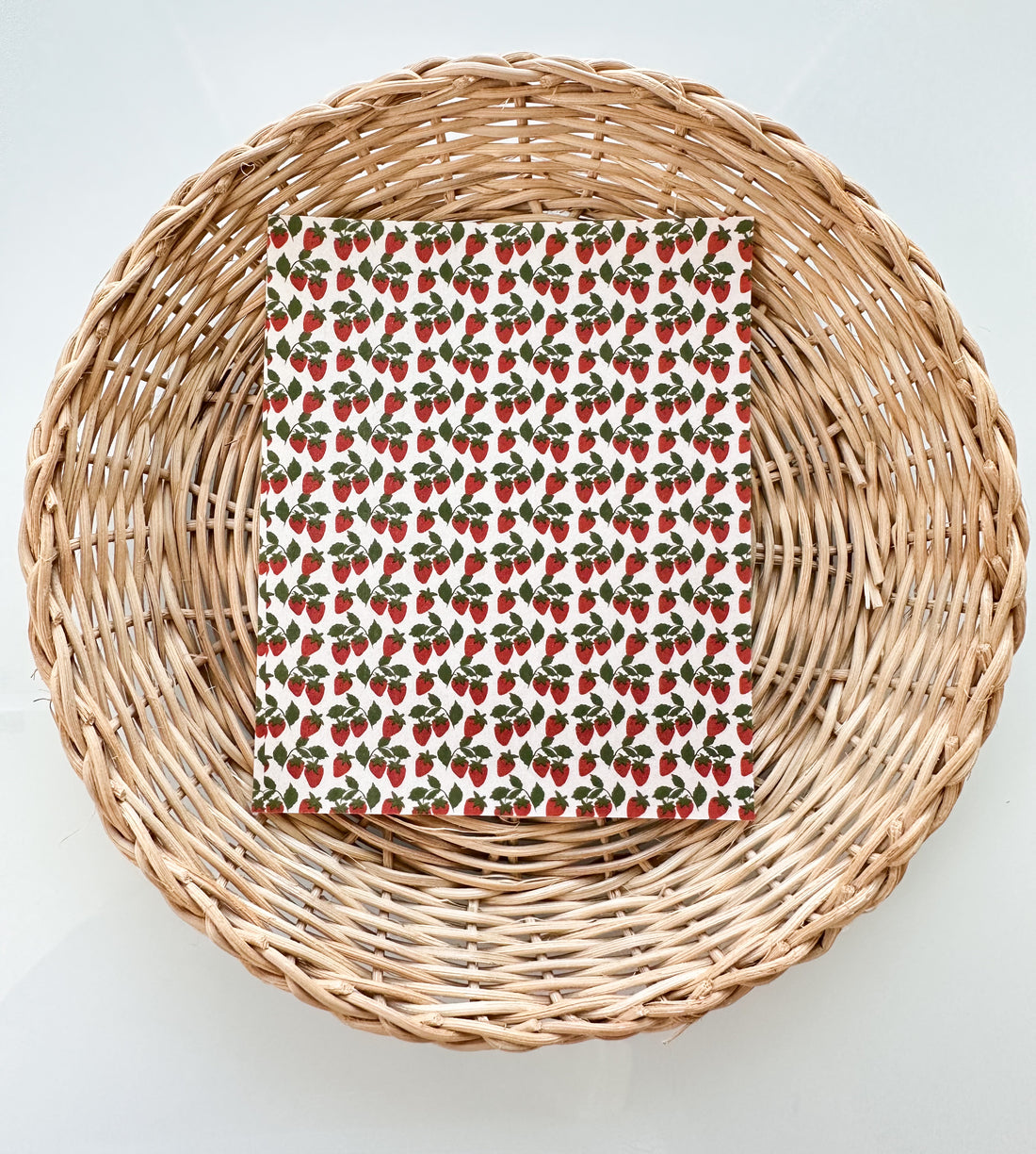 Summer 8 Small Red Strawberries Transfer Paper