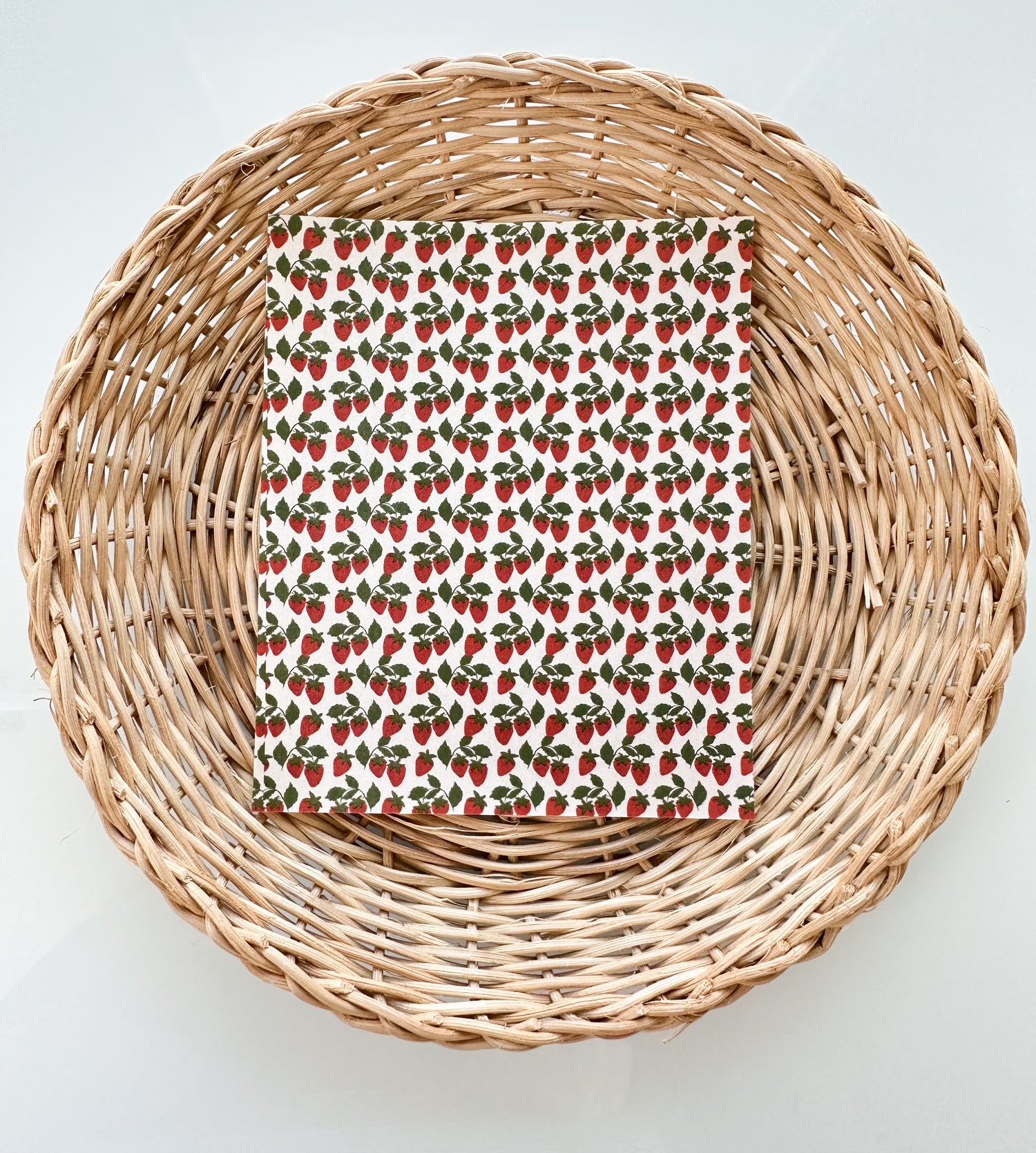 Summer 8 Small Red Strawberries Transfer Paper