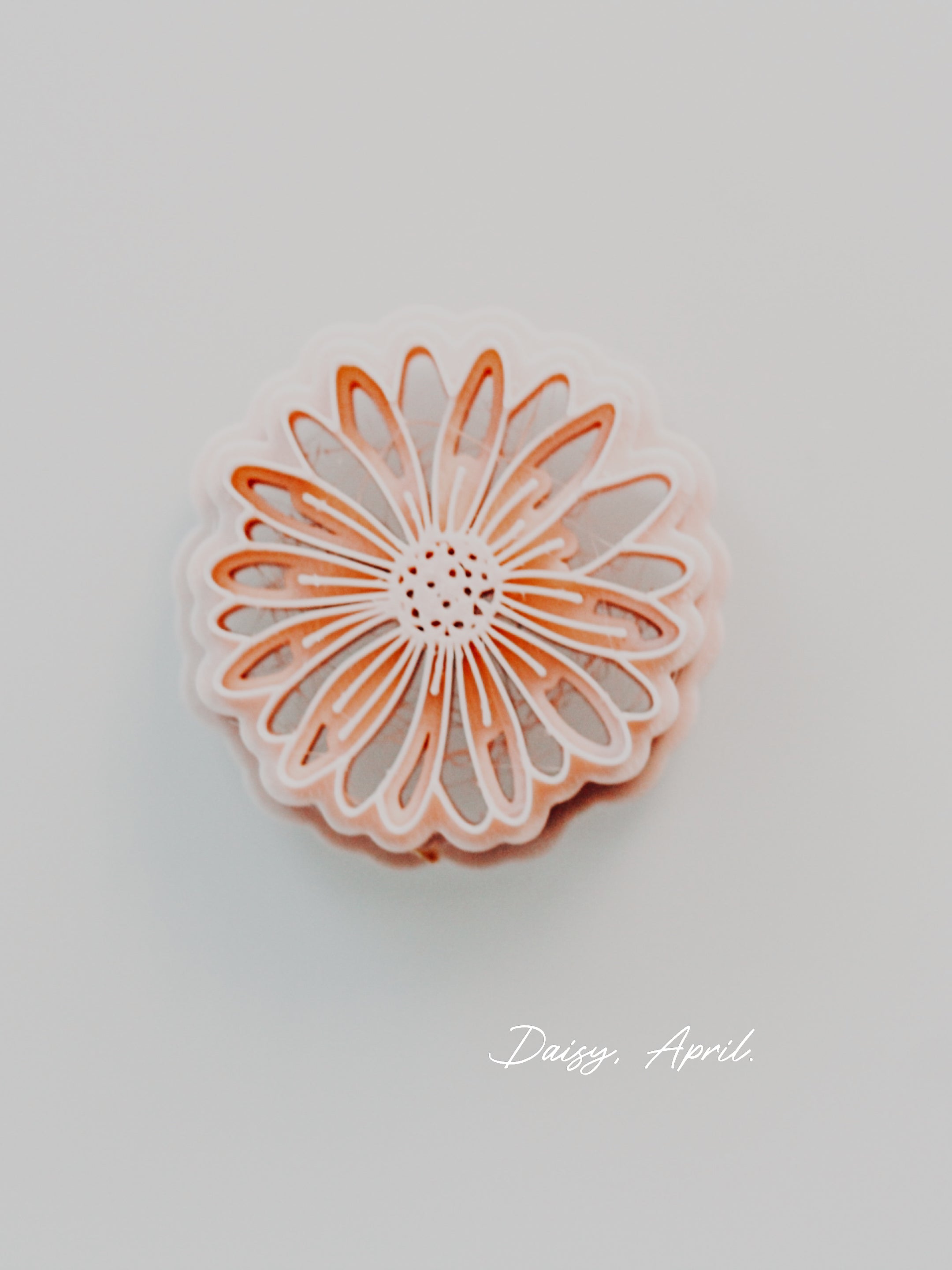 Daisy April Birth Flower Clay Cutter