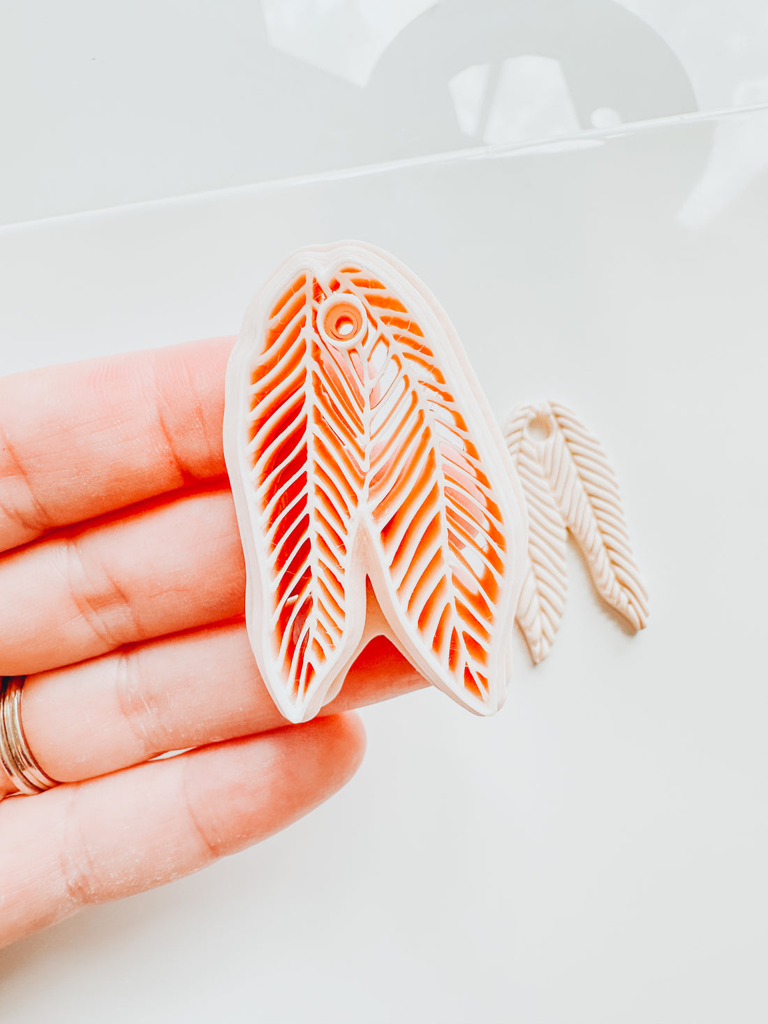 Palmetto Leaves Embossed Clay Cutter