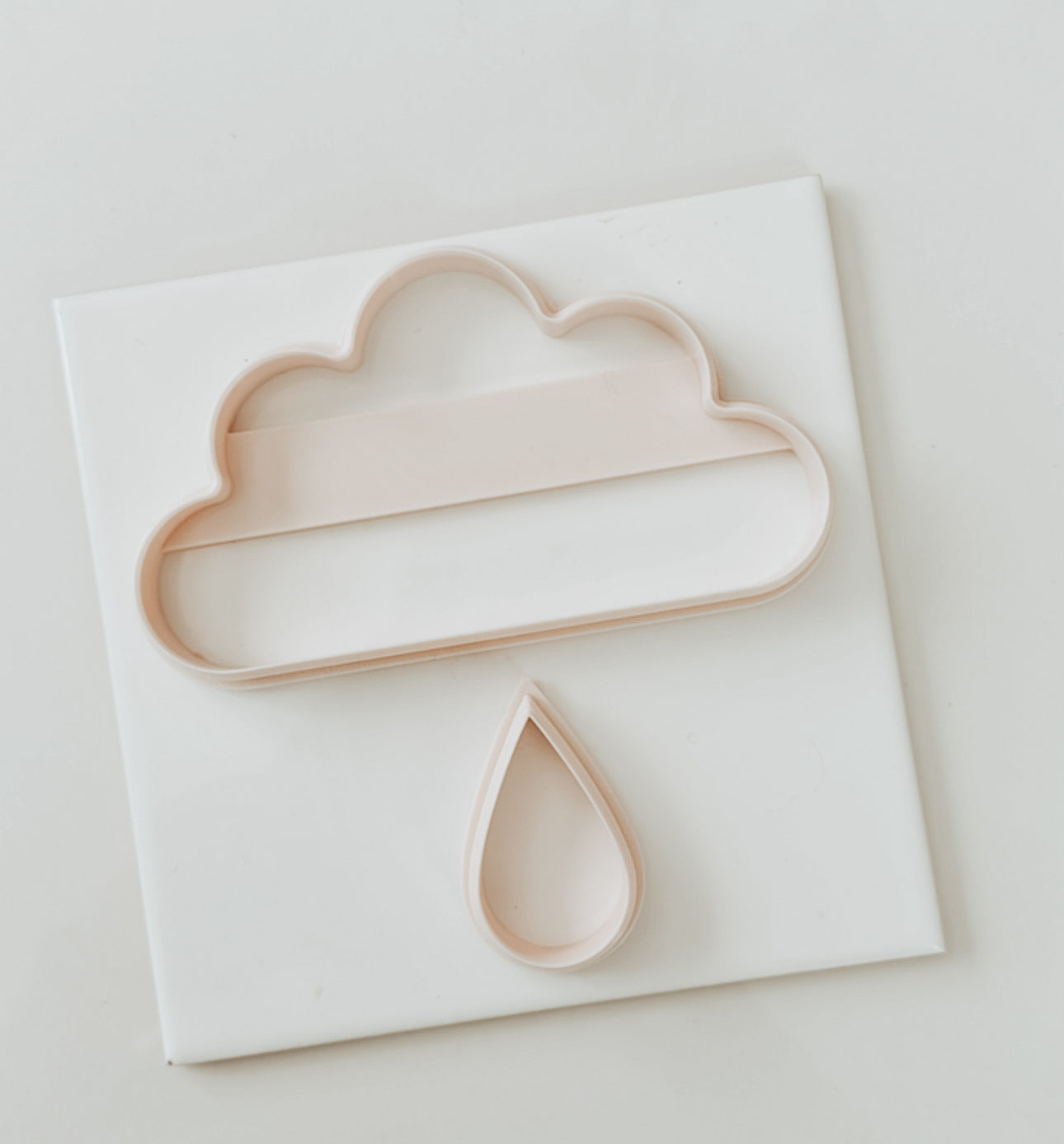 Happy Cloud &amp; Drop Wall Hanging Clay Cutter 2 Piece Set