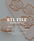 Digital preview of a 3D-printed floral clay cutter set, showing the cutout designs and the cutter mold, with a semi-transparent overlay reading &