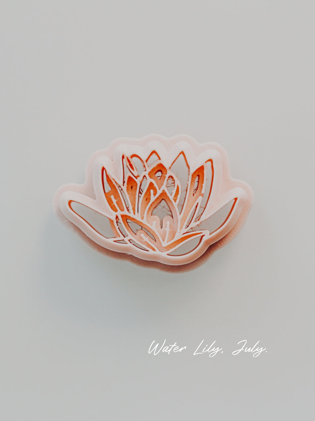 Water Lilly July Birth Flower Clay Cutter