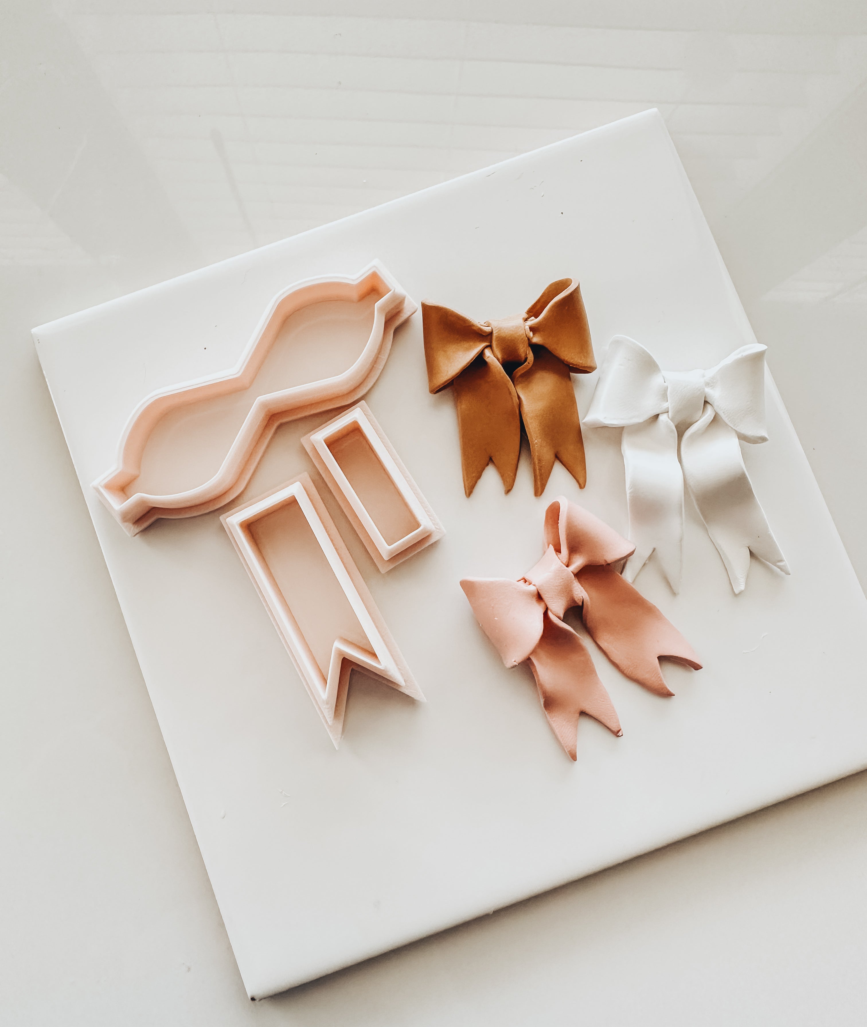 3 Piece Bow Clay Cutter Set