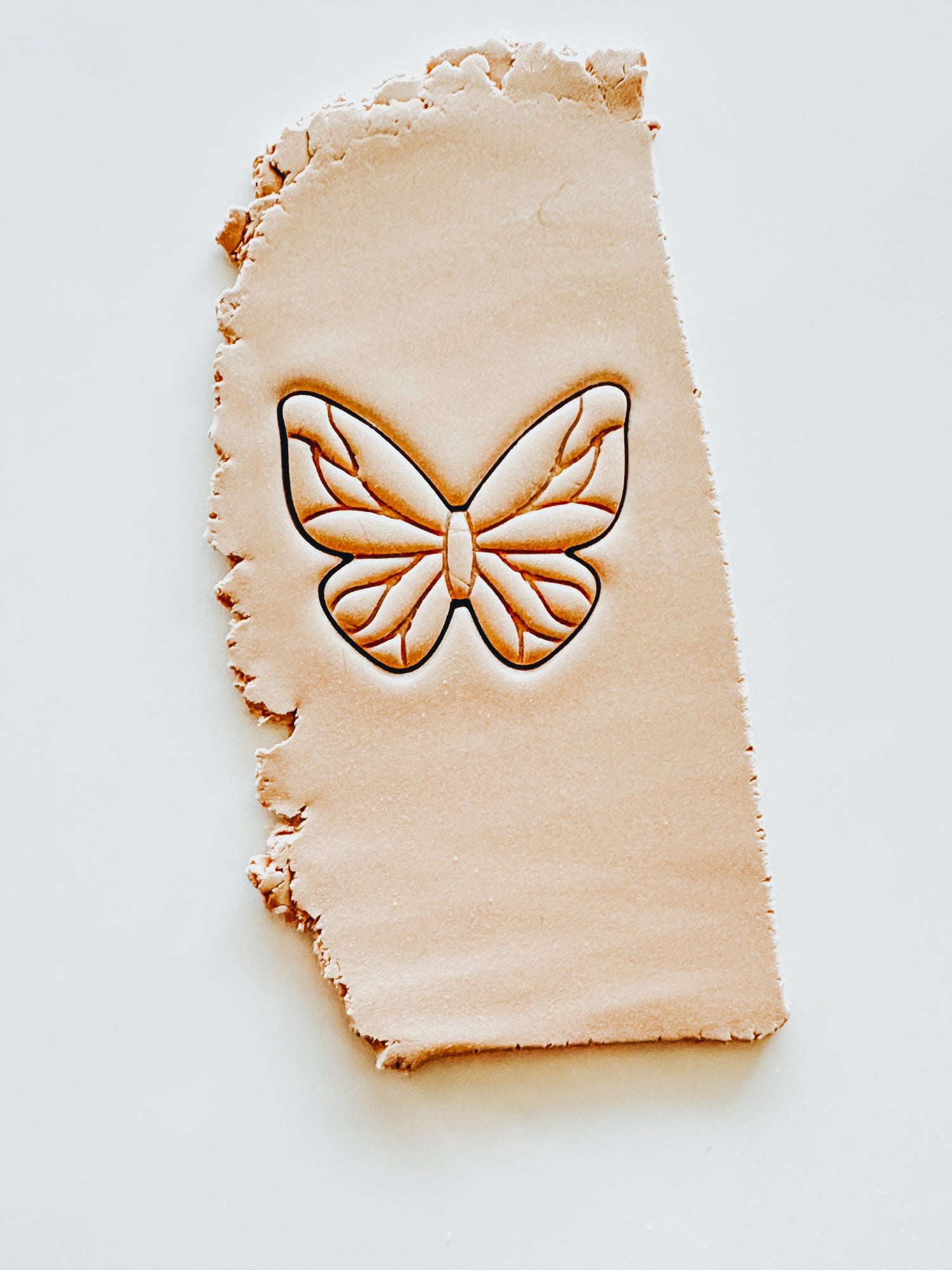 Butterfly Embossed Clay Earring Cutter