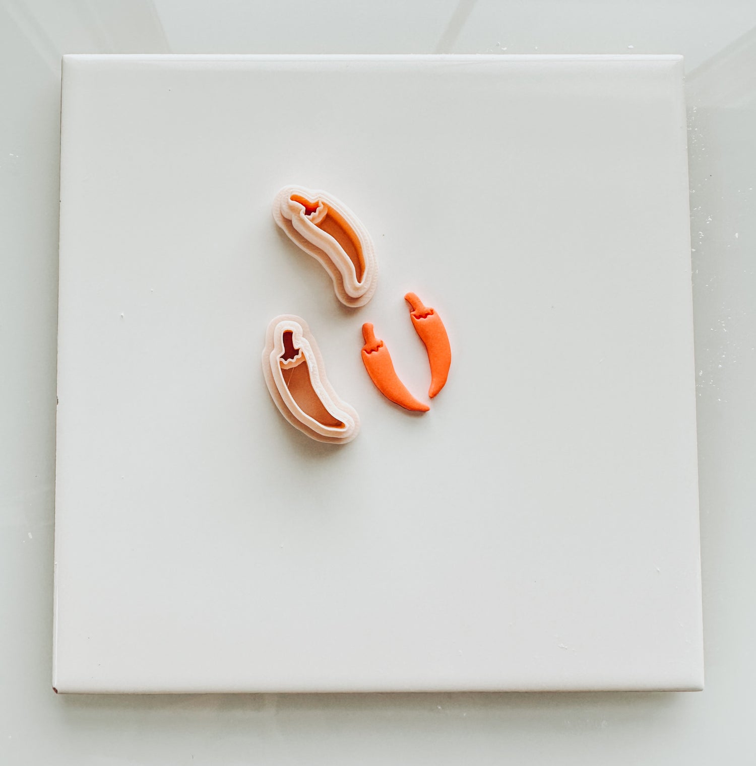 Chili Pepper Set Clay Cutter