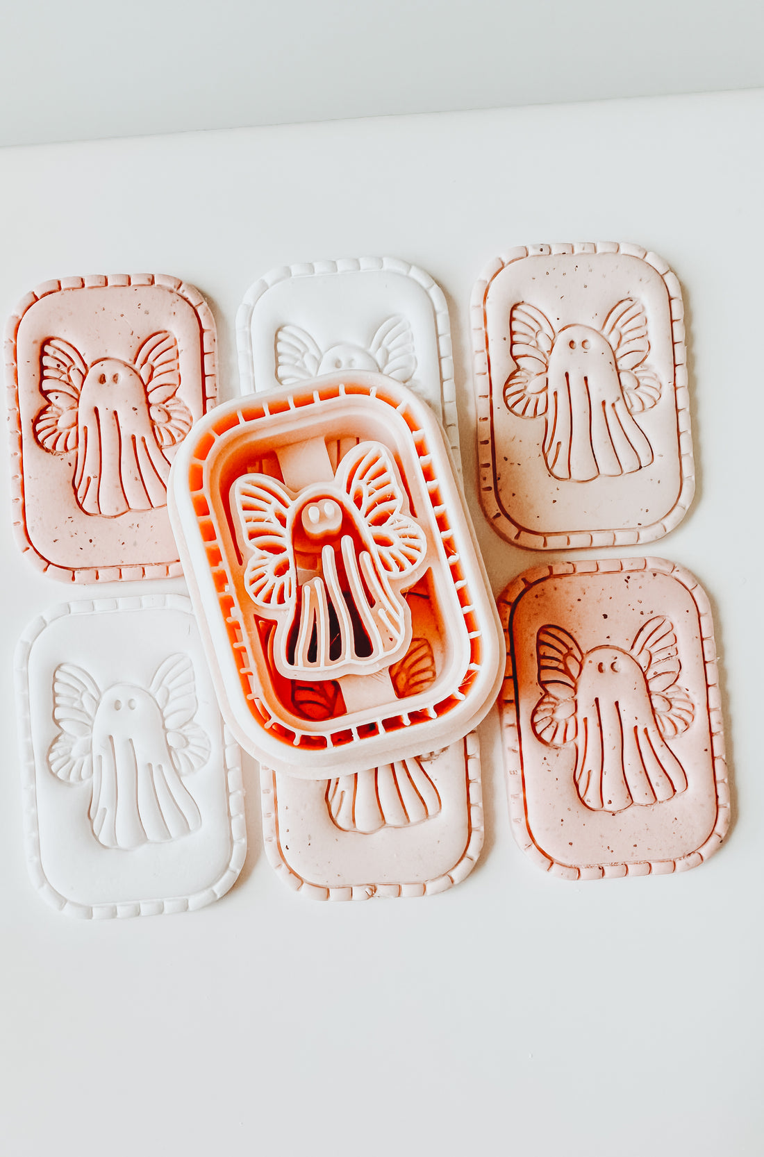 Framed Butterfly Ghosty Halloween Clay Cutters