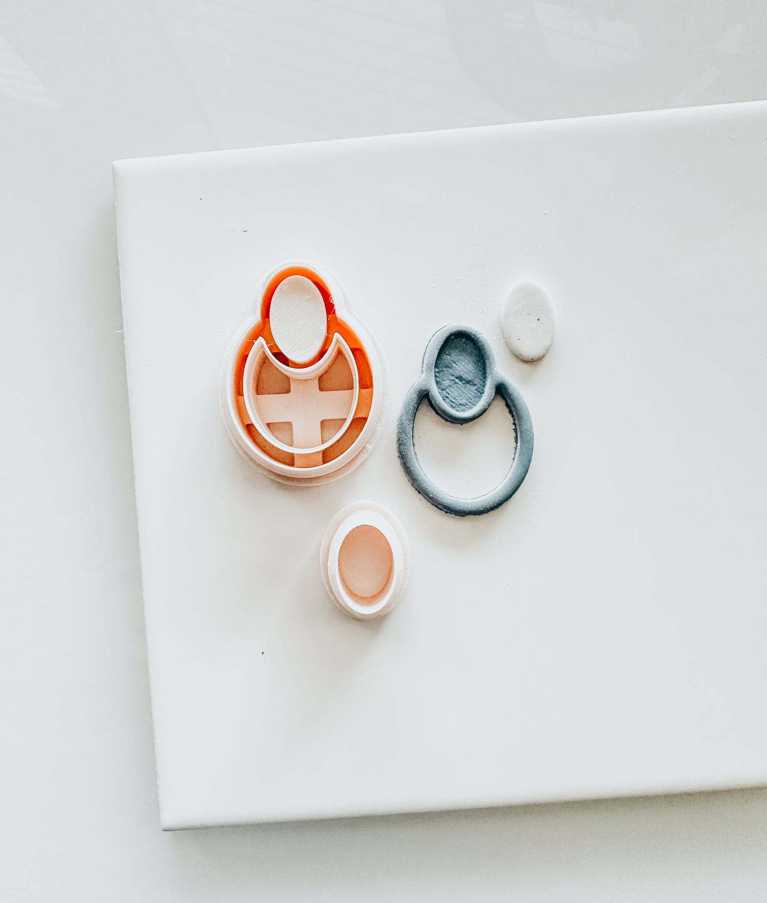 Oval Stone Skinny Clay Earring Cutter Set