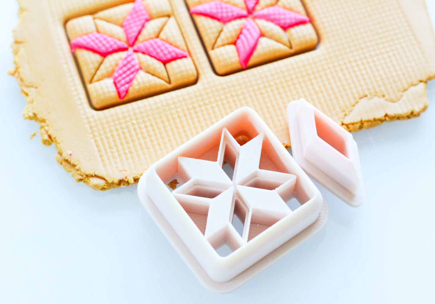 Quliting Square 7 Clay Cutter 2 Piece Set