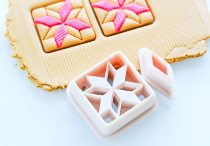 Quliting Square 7 Clay Cutter 2 Piece Set