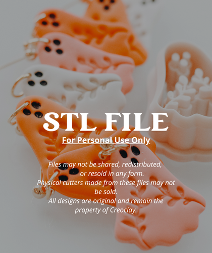 (Digital STL File Only) Winnie Ghost Clay Earring Cutter
