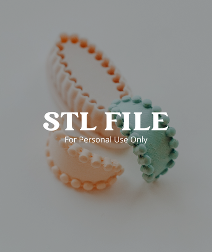 (Digital STL File Only) Oval Bubble Huggie Clay Cutter