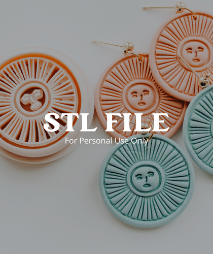(Digital STL File Only) Boho Summer Sun Clay Cutter