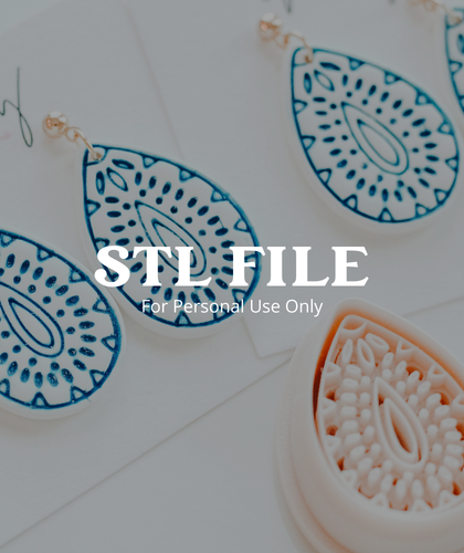 (Digital STL File Only) Naviah Boho Summer Drop Clay Cutter