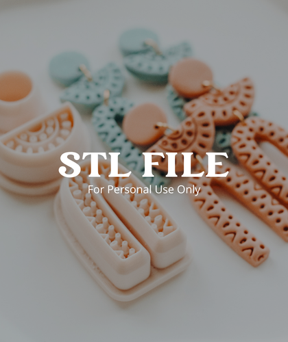 (Digital STL File Only) Elysia Boho Summer 3 Piece Clay Cutter