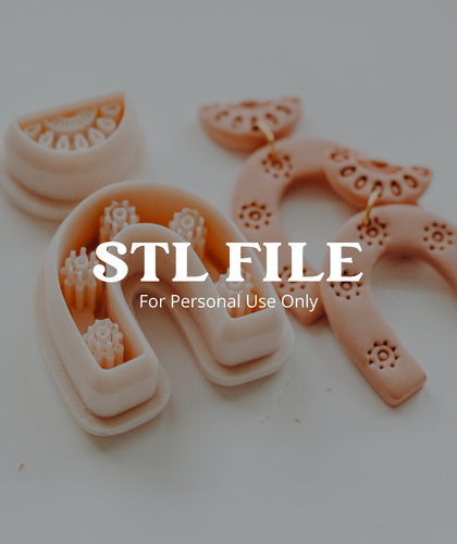 (Digital STL File Only) Sunny Boho Summer 2 Piece Clay Cutter