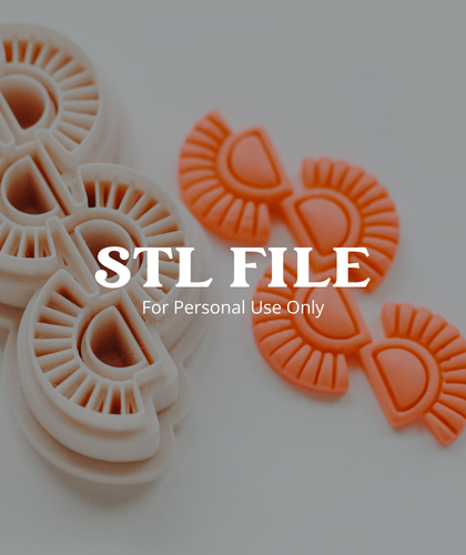 (Digital STL File Only) Lush &amp; Wild 9 - Clay Earring Cutter