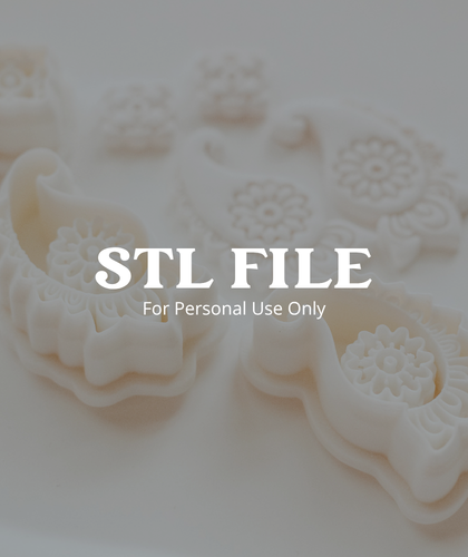 (Digital STL File Only) Velvet Mirrored Set Clay Earring Cutter