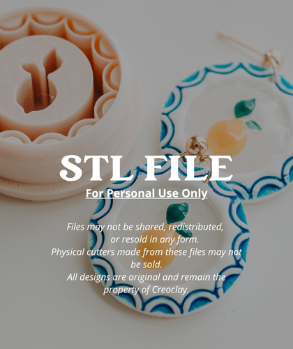 (Digital STL File Only) Lemon Medallion Clay Cutter Set