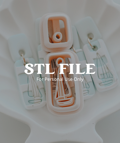 (Digital STL File Only) Tall Ship Sailboat Clay Cutter Set