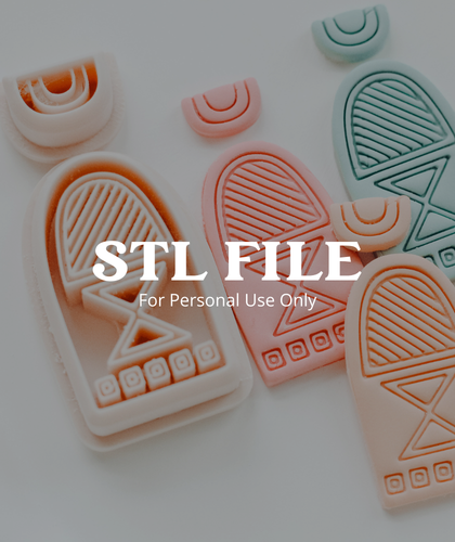 (Digital STL File Only) Zoie 2 Piece Rhyme or Reason Clay Cutter Set