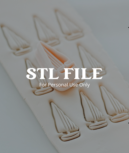 (Digital STL File Only) Tall Sailboat Outline Clay Cutter