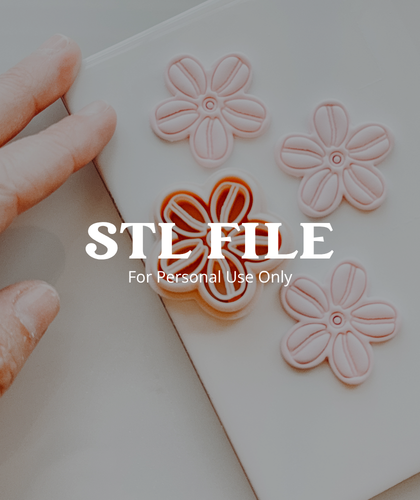(Digital STL File Only) Naida Cowrie Floral Flower Clay Cutter