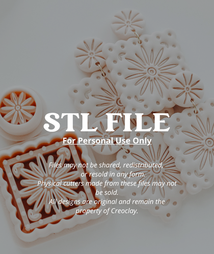 (Digital STL File Only) Daisy Blossom Bloom Clay Cutter