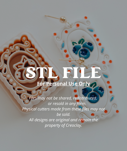 (Digital STL File Only) Blueberry Festival Clay Cutter