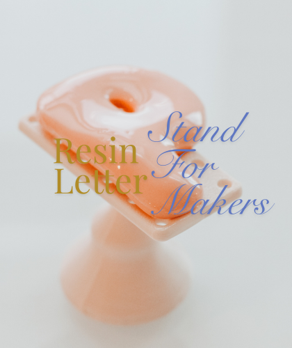 Resin Letter Stand for Makers - Holds your clay letter perfectly while applying resin or varnish!
