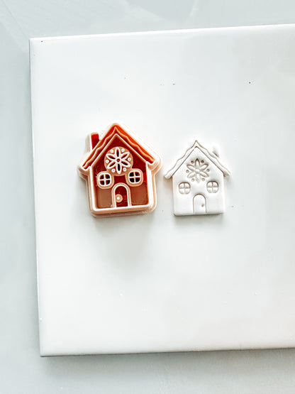 Boho Gingerbread House Christmas Clay Cutter