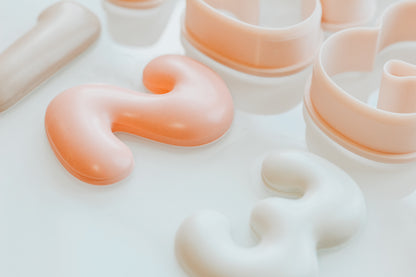 Trendy Bubble Number Clay Cutters 2.50 Inches