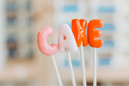 Small Trendy Bubble Letter Clay Cutters 1.0 INCH