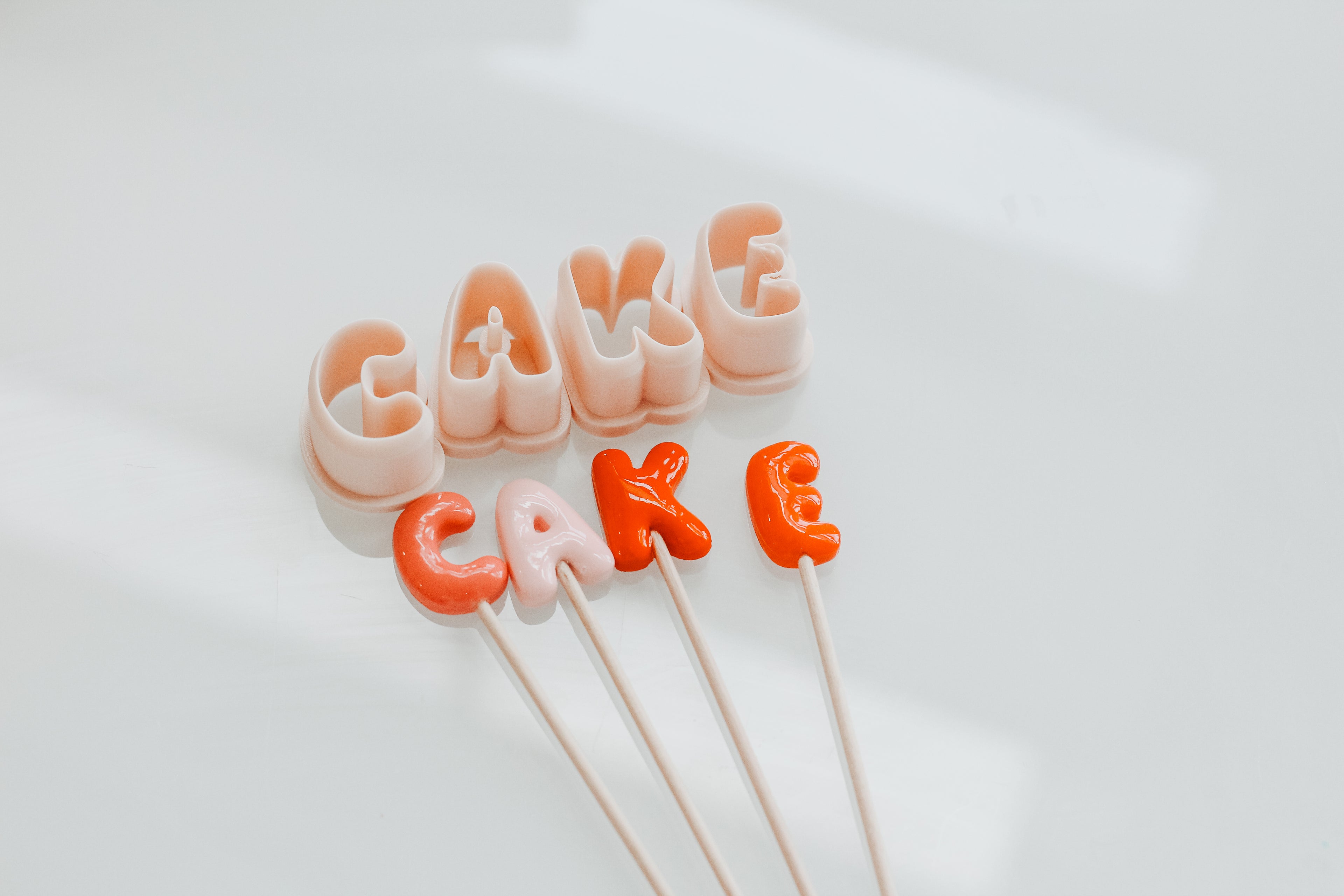 Small Trendy Bubble Letter Clay Cutters 1.0 INCH