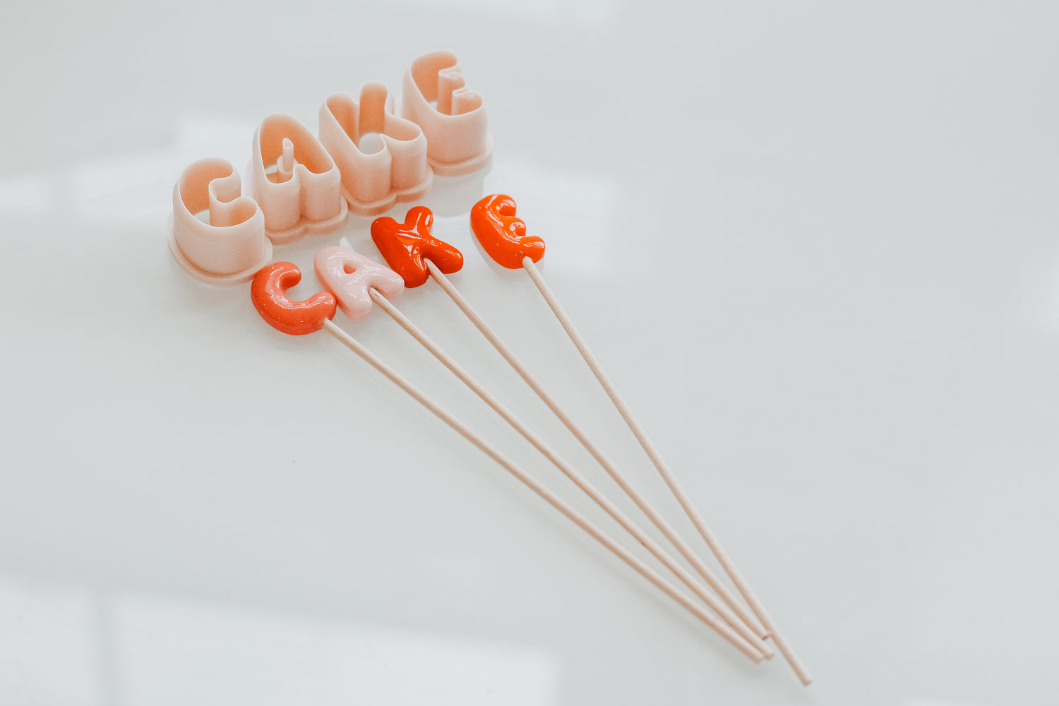 Small Trendy Bubble Letter Clay Cutters 1.0 INCH