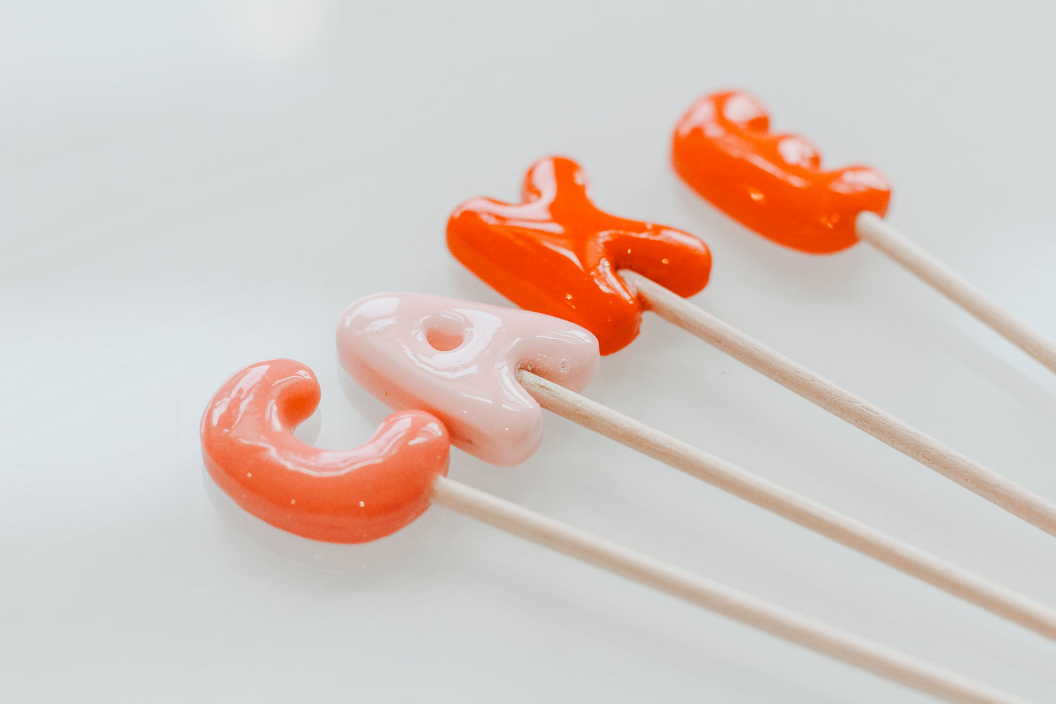Small Trendy Bubble Letter Clay Cutters 1.0 INCH