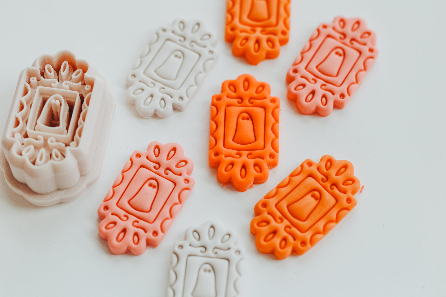 Opal Ghost Clay Earring Cutter