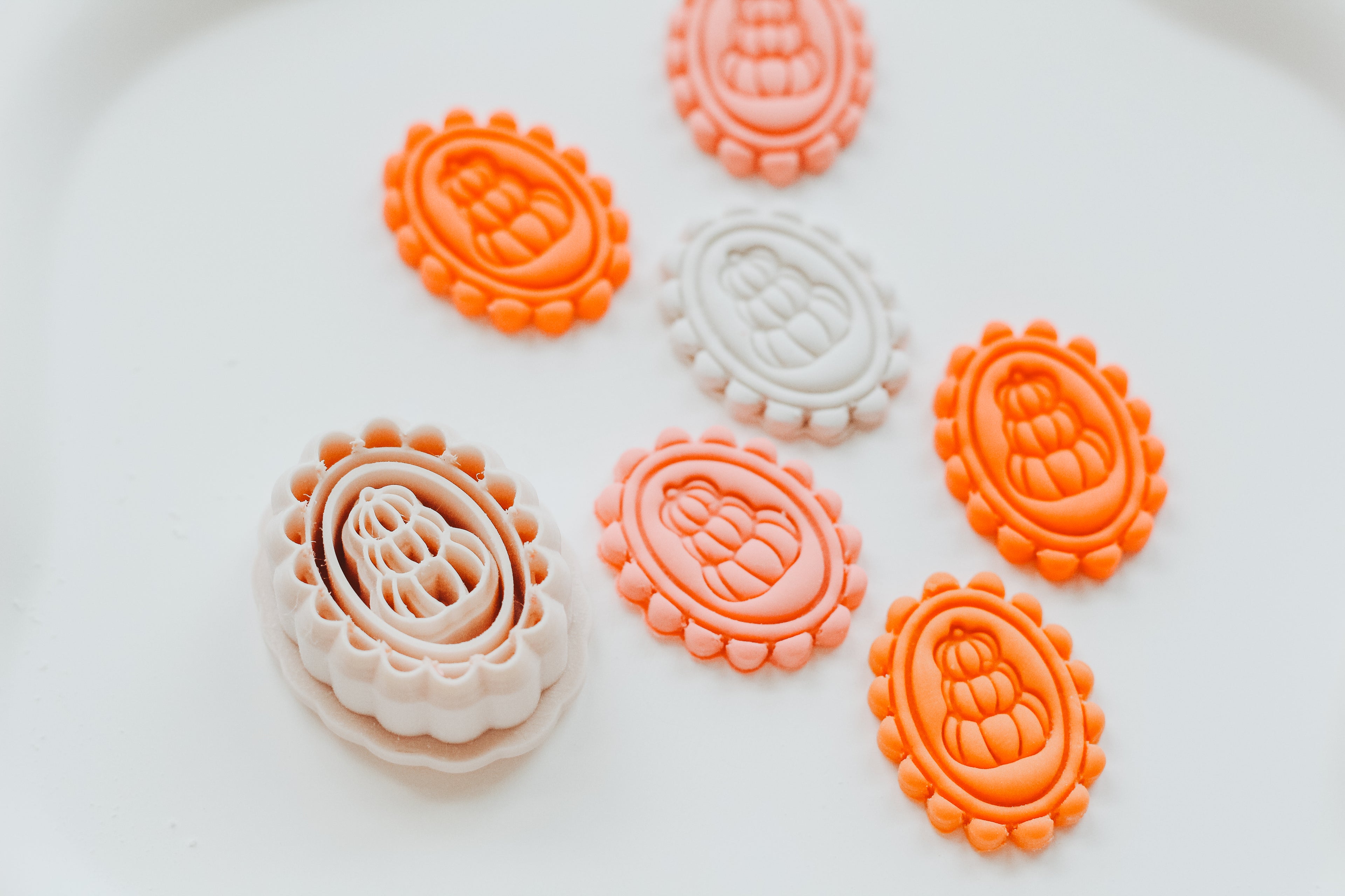 Poppy Pumpkin Clay Earring Cutter