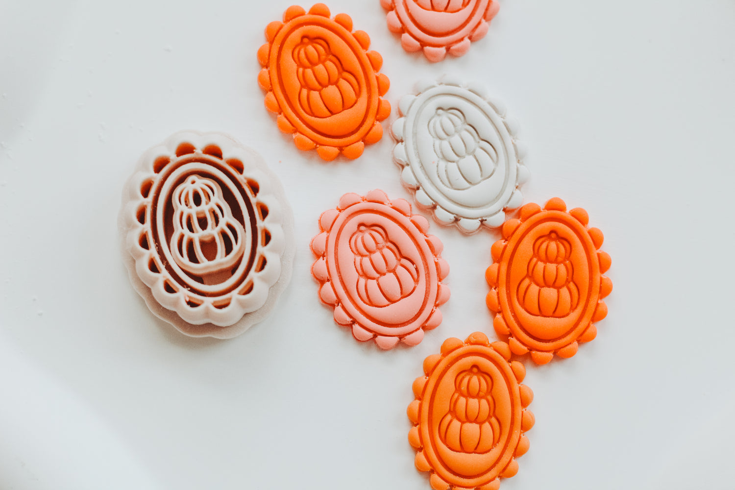 Poppy Pumpkin Clay Earring Cutter