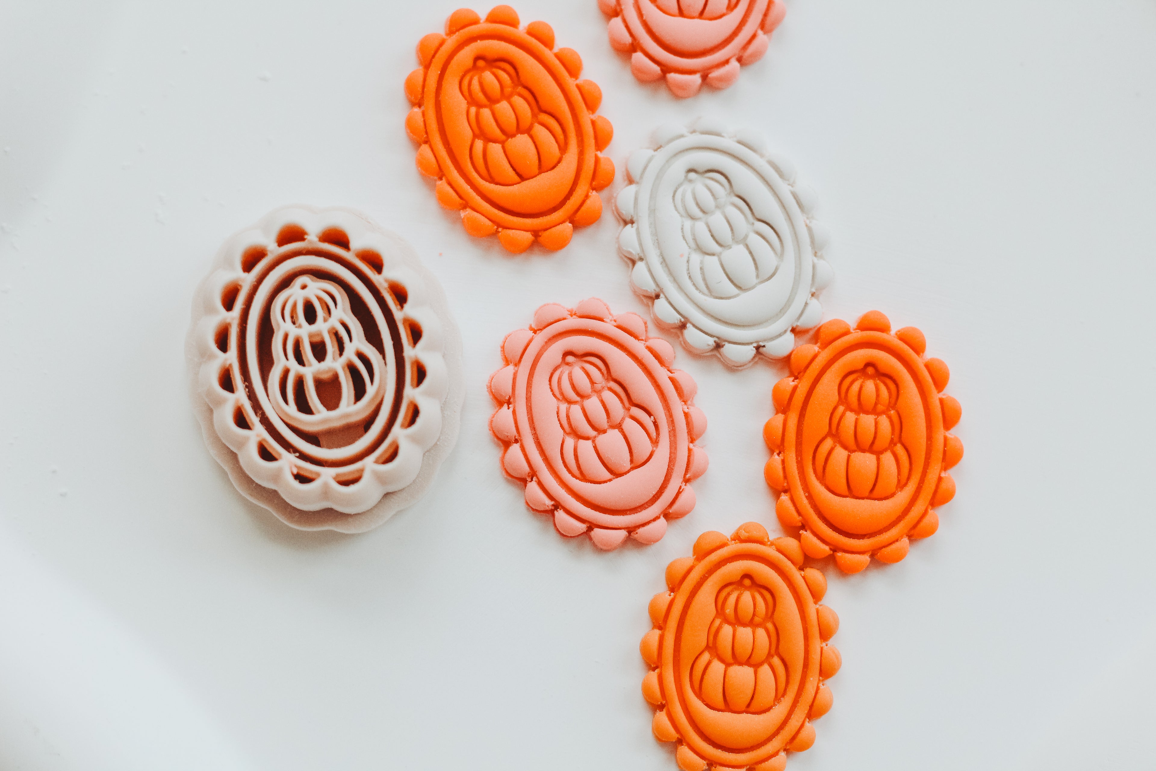 Poppy Pumpkin Clay Earring Cutter